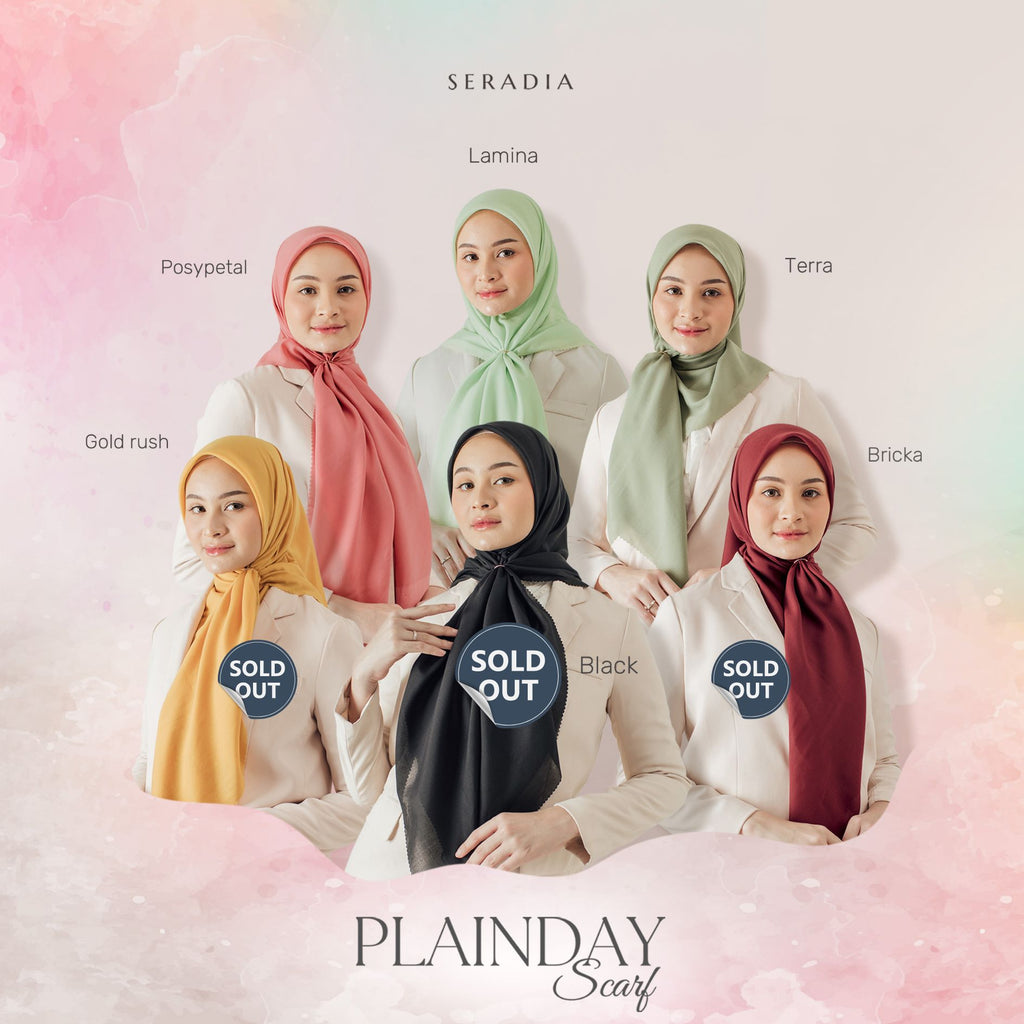 Seradia Hijab Segi Empat - Plainday Scarf 4