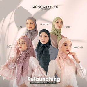 Seradia Hijab Segi Empat Monogram 2.0