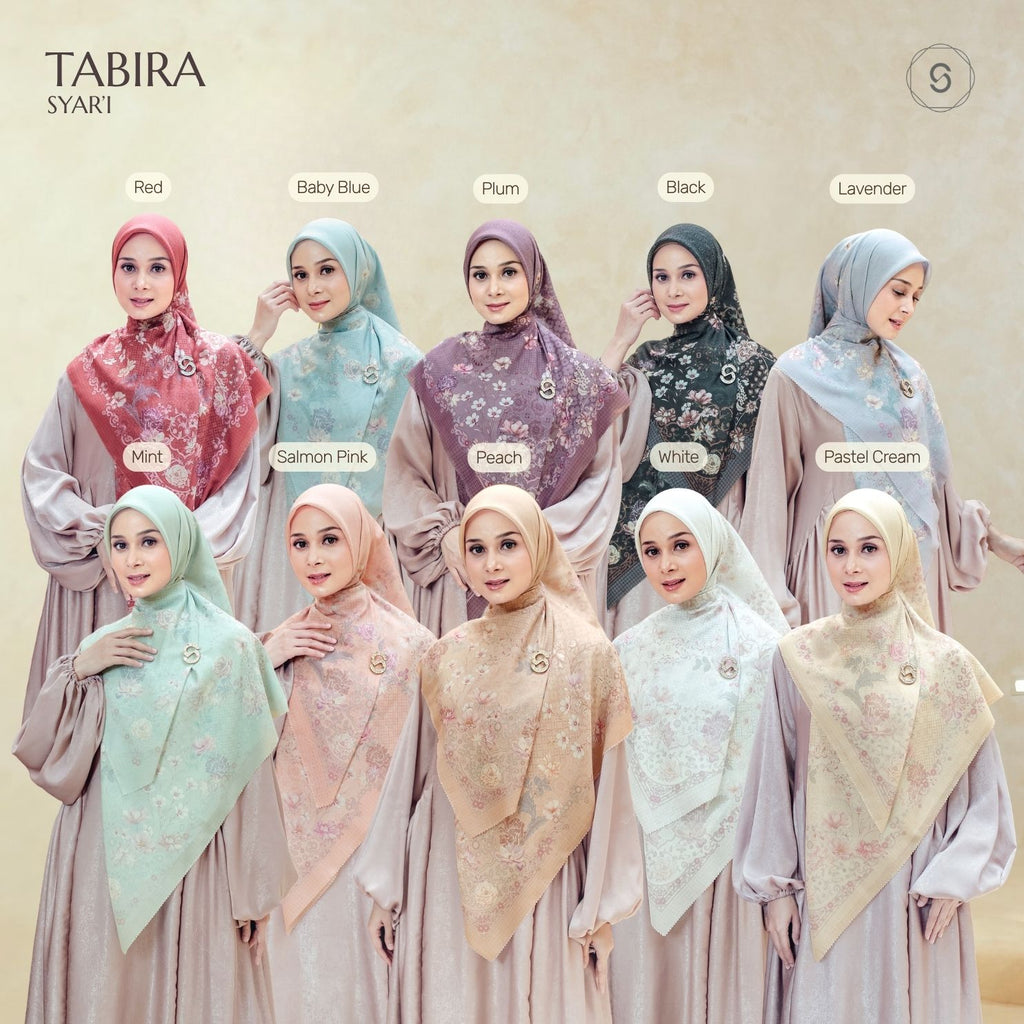 Seradia Hijab - Segi Empat Motif Tabira- Syar'i Collection
