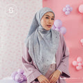 Seradia Hijab Segi Empat Blessed Monogram Hello Kitty Collection