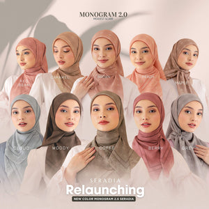 Seradia Hijab Segi Empat Monogram 2.0