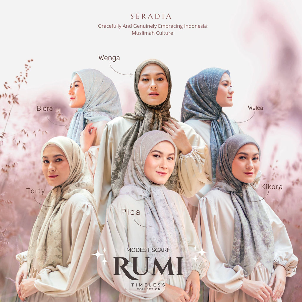 Seradia Hijab Segi Empat Rumi