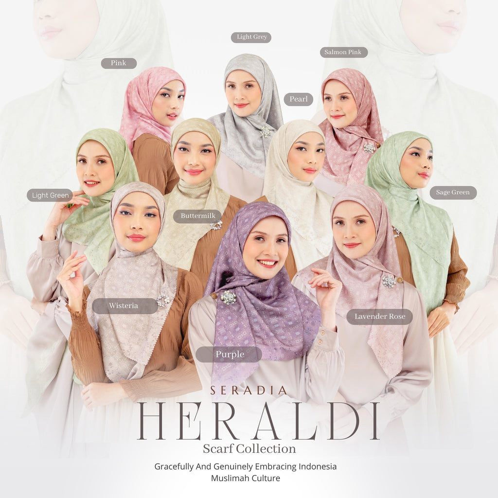 Seradia Hijab Segi Empat Heraldi