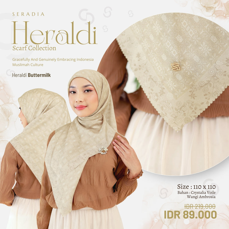 Seradia Hijab Segi Empat Heraldi