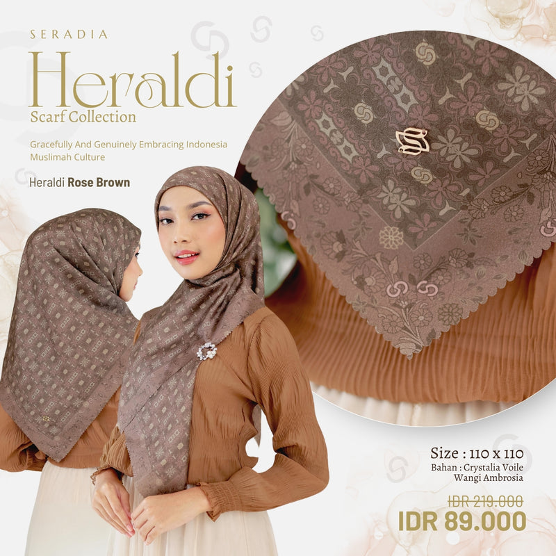 Seradia Hijab Segi Empat Heraldi