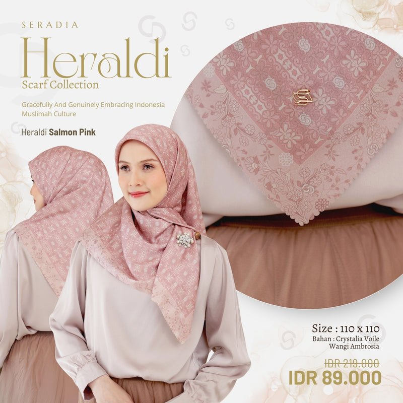 Seradia Hijab Segi Empat Heraldi