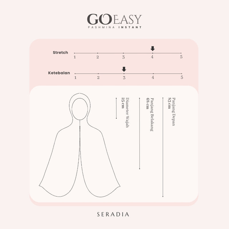 Seradia Hijab Go Easy Instant Pashmina