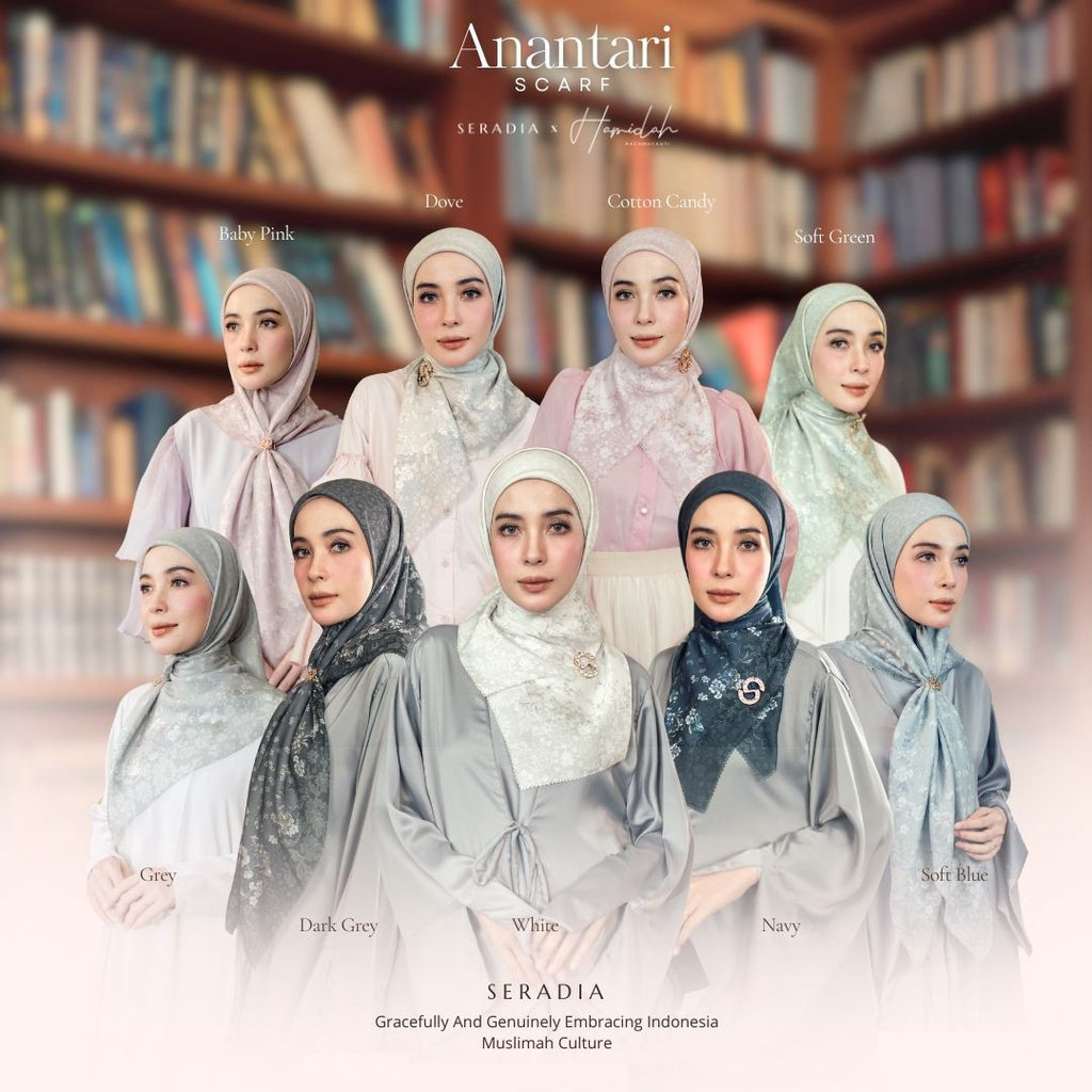 Hijab Segi Empat Anantari - Seradia x Hamidah