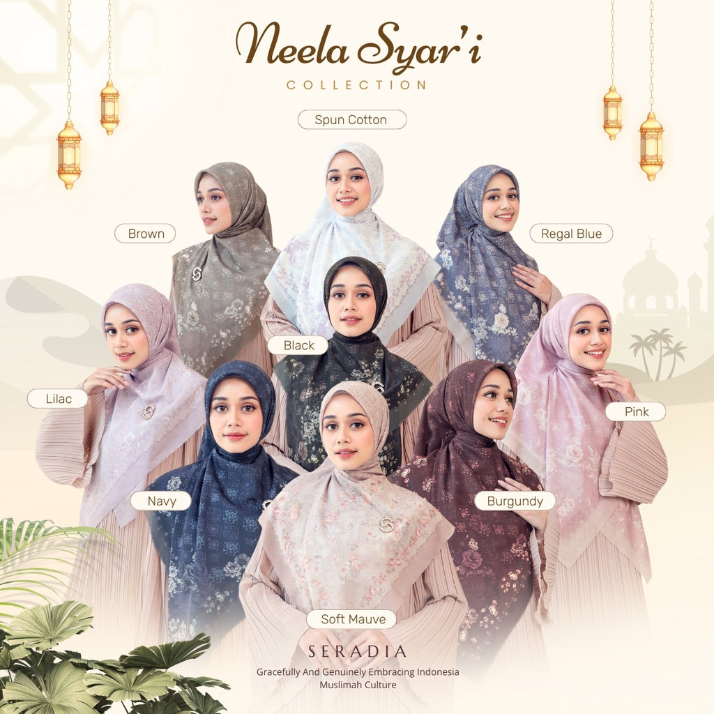 Seradia Hijab Segi Empat Neela - Syar'i Collection