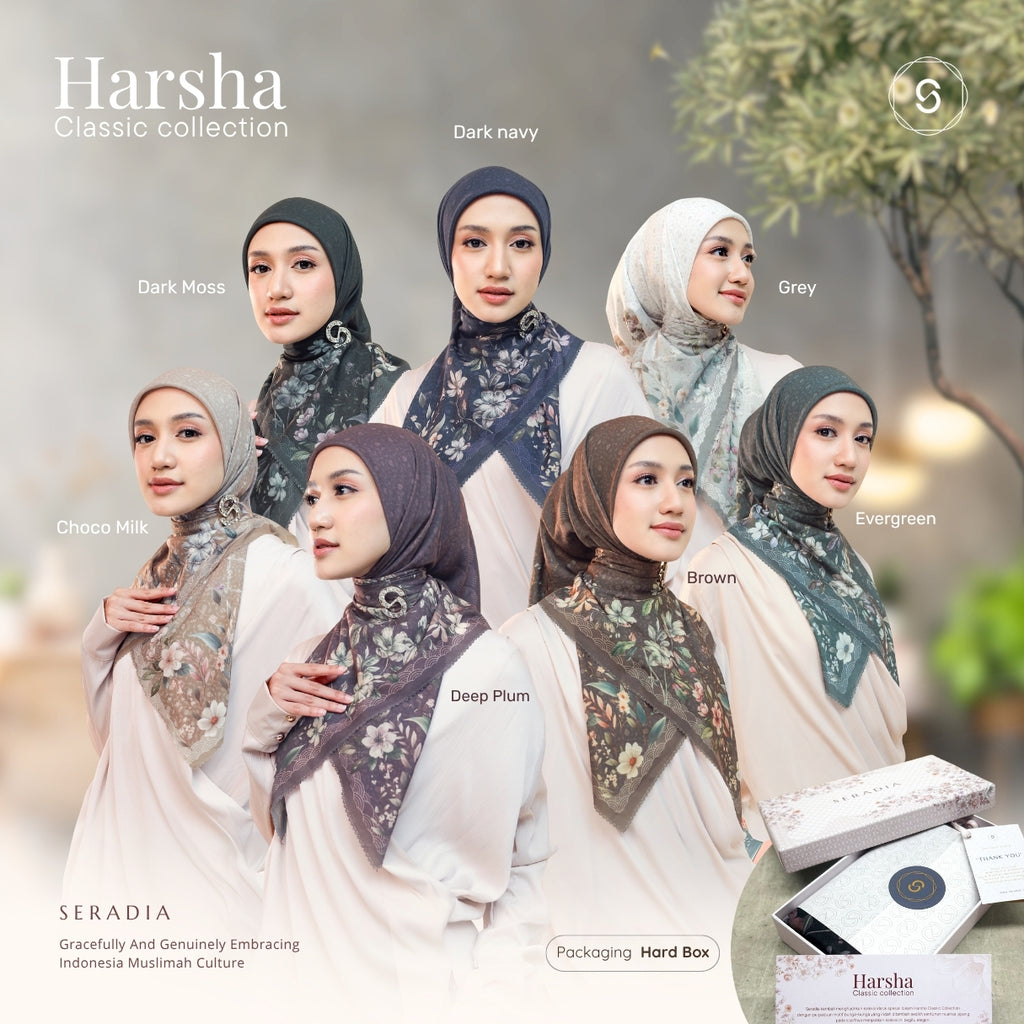 Seradia Hijab Segi Empat Harsha Scarf - Classic Collection