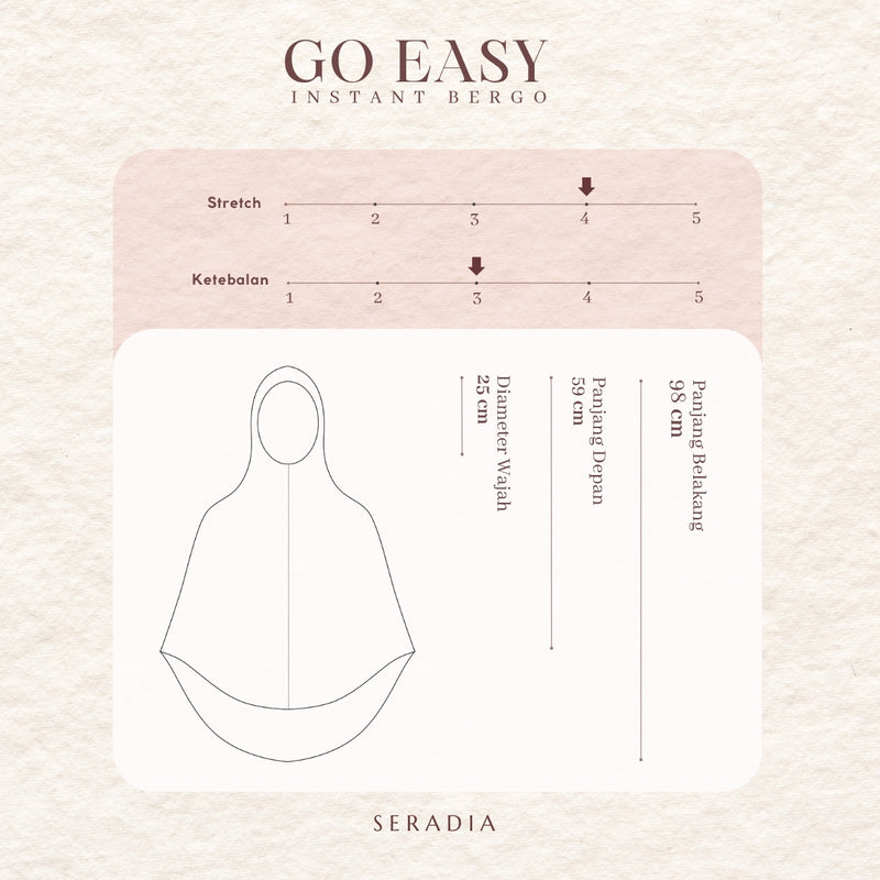 Seradia Hijab Go Easy Bergo Instant
