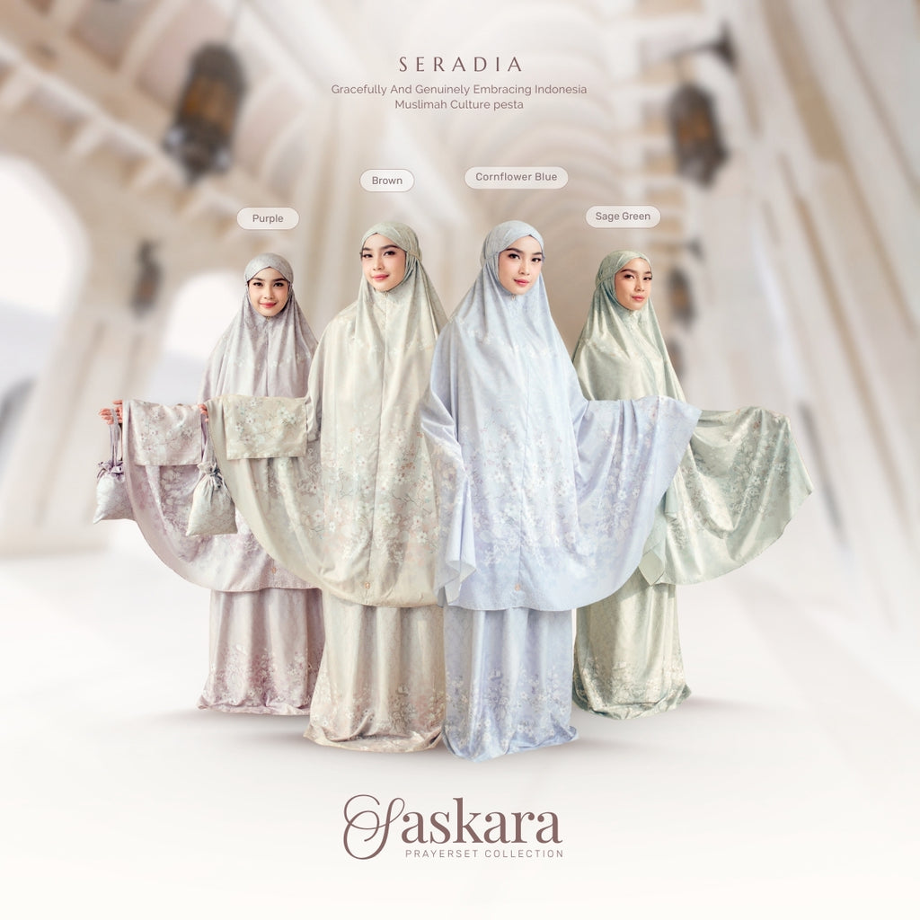 Seradia Saskara Prayer Set 2in1 - Free Sajadah Mini