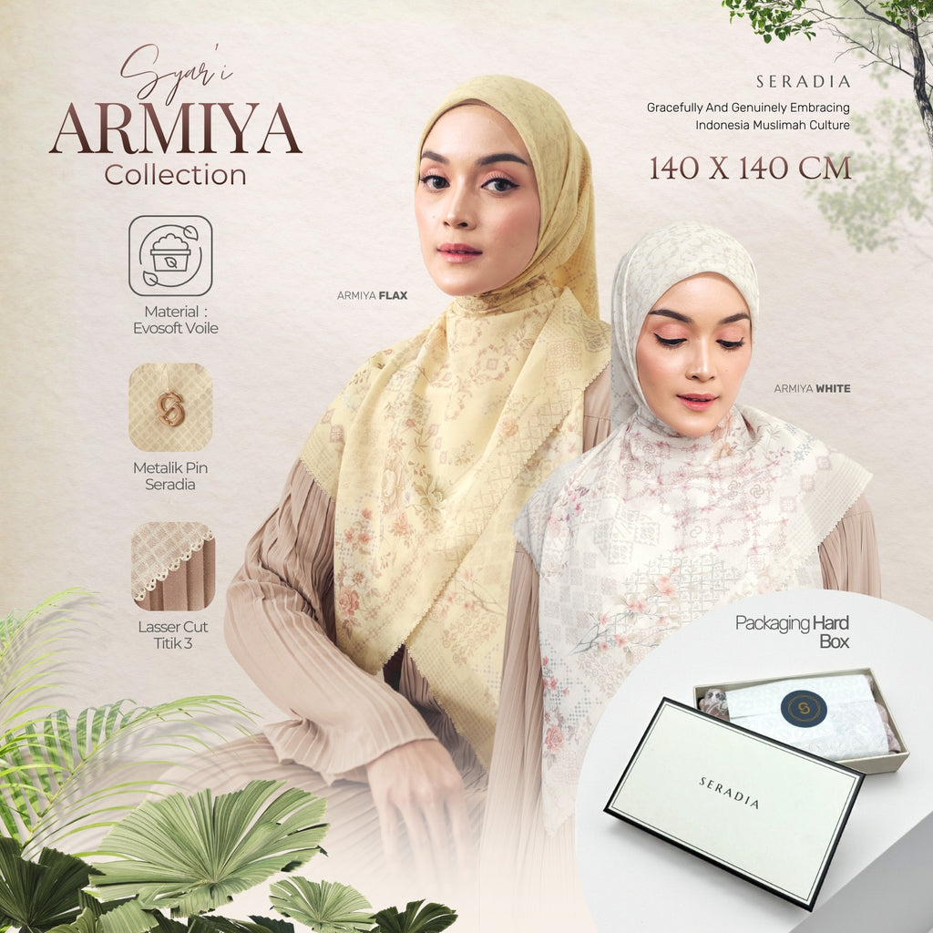 Seradia Hijab Segi Empat Armiya - Syar'i Collection