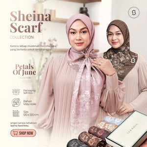 Seradia - Hijab Segi Empat Motif Sheina - Petals of June
