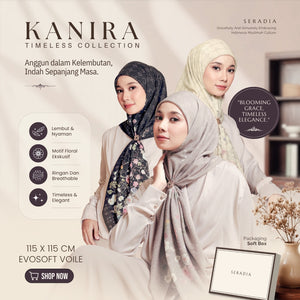 Seradia Hijab - Segi Empat Motif Kanira - Timeless Collection