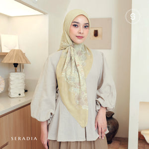 Seradia Hijab - Segi Empat Motif Saila - Timeless Collection