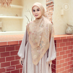 Seradia Hijab - Segi Empat Motif Tabira- Syar'i Collection