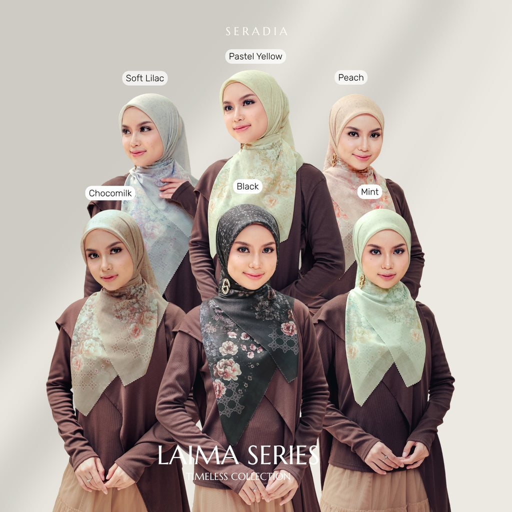 Seradia Hijab - Segi Empat Motif Laima Timeless Collection