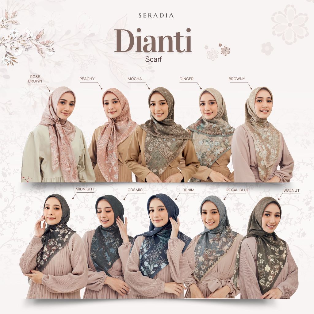 Seradia Hijab Segi Empat - Dianti