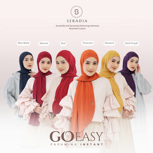 Seradia Hijab - Polos Go Easy Instant Pashmina